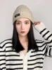 Beanies Beanie/Skull Caps女性帽子編み女性の冬の帽子は秋に暖かくなり、丸い顔に適しています