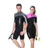 Trajes de neopreno Trajes secos DiveSail Traje de neopreno Traje de buceo para parejas Traje de cuerpo Traje de manga larga y corta Una pieza para buceo con piel Rashguard J230505