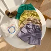 Shorts Sommer Kinderkleidung Einfarbig Jungen Cargo Shorts Lässige Tasche Halbe Shorts für Jungen 230504