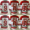 Uomo Hockey 13 Nico Hischier Jerseys Ice 7 Dougie Hamilton 30 Martin Brodeur 76 PK Subban 86 Jack Hughes 63 Jesper Bratt Taylor Hall Reverse Retro Verde Rosso Nero Bianco