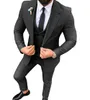 Mäns kostymer blazers mäns kostymer 3 datorer skårning slim fit blazer casual prom terno bästa män tuxedos för bröllop mode jackavestpants 230505