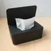 Tissueboxen servetten 1 pc's huishoudelijk plastic stofdichte deksel tissue box desktop afdichting thuiskantoor decoratie natte tissue box z0505