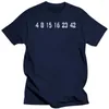 Magliette da uomo T-shirt Lost Numbers TV Show 5 colori S-3XL