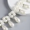 Halsband Girlgo Trendy Elegant Schmuck Hochzeit Geflochtene Perlenkette Für Frauen Mode Weiß Nachahmung Zubehör