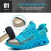 Safety Shoes Steel Toe Safety Shoes for Men Women Lightweight Working Sneakers Puncture Proof Work Shoes Construction Men Safety Work Boots 230505