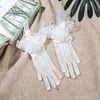 Fingerless Gloves MANRAY High Quality Sexy Ivory Short Paragraph Lace Glove Bridal Wedding Accessories 230504
