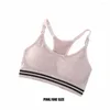 Yoga Outfit Tank Top Comfortable Chest Binder U Neck Design Elastic Breathable Breast Binders Woman Dancing Travel Pink