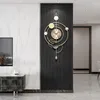 Relógios de parede Nórdicos relógios de metal nórdico minimalista 3D Design de luxo de luxo de luxo Murale Big Clock