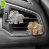 Novo Diamond Elephant Air Scownener Aroma Auto Vent de ventilação Fragrância Fragrância Colônia Aromaterapia Decoração de perfume Bling Car Acessórios