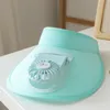 Chapeau pare-soleil avec ventilateur pour enfants, médiation à trois vitesses et Protection solaire sur grande surface