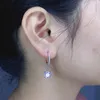 Dangle Earrings Huitan Low-key Drop For Women Crystal Cubic Zirconia Pendant Link Timeless Styling Classic Ear Jewelry
