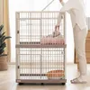 Cat Carriers Household Resin Cages Durable Kitten House Luxury Cats Villa Comfortable Pet Litter Scratch-resistant Fence With Wheels