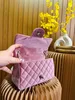Kvinnor Luxury Channel Bag designer väskor axelväskor Tote Texture Diamond Patent Braidr Bag Ny mode Högkvalitativ sammet kuvertväska Messenger Bag Crossbody Bag
