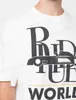 Herr t-shirts designer modekläder tees tshirts sommar ny rhude high street gammal bokstav tryck lös mångsidig kort hylsa t-shirt män toppar bomullsgata kläder