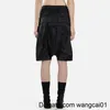 wangcai01 Shorts pour hommes Harajuku Vibe Sty Grandes poches Short d'été avec cordon de serrage pour hommes Droit surdimensionné Streetwear Casual Pantalon de nuit au genou