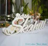 Decorative Objects Figurines Mr and Mrs Last Name Table Sign Personalized Wedding Sign Mr and Mrs sign wedding decoration 230504