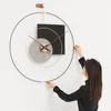Relojes de pared Reloj 3d de lujo Diseño moderno Mecanismo de metal Decoración colgante Orologio Da Parete Hogar Sala de estar