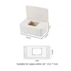 Tissueboxen servetten 1 pc's huishoudelijk plastic stofdichte deksel tissue box desktop afdichting thuiskantoor decoratie natte tissue box z0505