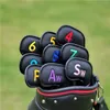 Club Heads Golf iron head protection cover color digital gradient cue cover fashion design 230505