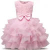 Girl's Dresses Children Luxury Party Formal Dress For Wedding Birthday Kids Christmas Ceremonies Dresses For Girls Lace Tutu Flower Girls Dress 230504