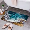 Carpets Beautiful Coastline Entrance Door Floor Mat Non-Slip Foot Pad Home Welcome Carpet For Hallway Bath Kitchen Doormat