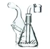 Glassaftlåda bong downstem perc hookahs 14mm skål tjock vatten bongs röker glas vatten rör oljeriggar