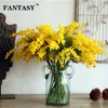 Decoratieve bloemen kransen 5 -stks 57 cm kunstmatige mimosa bloemen nep planten bruiloft decor acacia slinger valse palm planten meeldaden huis decoraton 230505