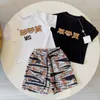 baby clothes Kid designer t shirt kids sets Bear pattern summer boy girl Short sleeve luxury brand letters toddler clothe