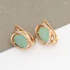 Dangle Earrings 2023 Trendy Egg Shape Design Beautiful For Women Gold Color Luxury High Quality Unusual