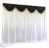 Party Decoration 10x10FT/3x3M Curtain Swag Wedding Backdrop Church Stage Background Drapery For Formal Event