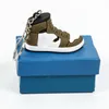 Brand shoe model keychain creative 3D sneaker key chain mini basketball shoe backpack pendant personalized gift decorative