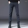 Men's Suits Business Casual Pants Plaid Trousers Male Straight Slim Fit Men Spring Autumn Pan