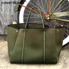 Avondtassen SUNNY BEACH Luxe Tote Schoudertas voor Vrouwen Groot Strand Neopreen Lichte Handtas Bolsas Vrouwelijke 230505