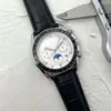 Montre pour homme, bracelet en acier inoxydable, mouvement à quartz, phase lunaire entièrement fonctionnelle, montre AAA pour homme étanche, tendance et tendance.