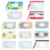 Tissue Boxes Servietten EVA Baby Feuchttuchbeutel Tücherhalter Fall Wiederverwendbare Tissue Box Outdoor Portable SnapStrap mit Flip Cover Kinderwagen Zubehör Z0505