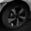 New 6Pcs Reflective Car Wheel Rim Stickers Mark Stripe Racing Wheel Hub Decals for Size 18" - 21" Bling Rhinestone Decor Sticker