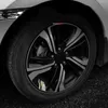 Upgrade 6Pcs Reflective Car Wheel Rim Stickers Mark Stripe Racing Wheel Hub Decals For Size 18" - 21" Bling Rhinestone Decor Sticker