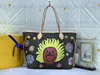 NUNCA MM COMPLETO Bolsa de compras Bolsa con cremallera YK Diseñadores Lujos Bolso de hombro de cuero Yayoi Kusama Monogramas Caras sonrientes Monedero Bolsos de mujer M46447 M40995