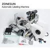 ZONESUN LT-60D Automatische platte etiketteringsmachine Semi Bottle Labeling Dispenser Bottle Label Applicator met datumcodeerder