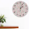Настенные часы цветочные круглые часы современный дизайн дома