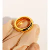 Kristal charme ring voor vrouwen stel ringen niet -tarnish gouden kleurring voor bruiloft