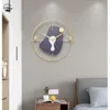 Wandklokken Noordse minimalistische klok rond 15 mm metal Fashion Creative Home Decoration Single Side Orologi da Parete a