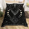 Bedding Sets Boho Galaxy Duvet Cover King Astrologia Espaço misterioso Conjunto de marmilhas de almadame