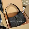 2023 Frau Handtasche Designer Tasche Schulter Tragetasche Dame Handtasche Mode Strandtasche Plain Krokodilleder Handtaschen Schwarz Silber Gold Hardware 5A