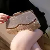 Abendtaschen YoReAi Neue Mode Diamant Clutch Damen Abendtaschen Bling Tageskupplungen Gold Hochzeit Geldbörse Weibliche Handtasche Schulterpaket 230505