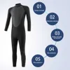 Wetsuits drysuits wetsuit duikpak neopreen 3 mm mannen full bodysuit vrouwen uv bescherming rekbaar warm zwem surfen snorkelende kleding J230505