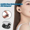 Handy-Kopfhörer DIXSG Invisible Sleep Wireless Earphone Bluetooth 53 Hidden Earbuds IPX5 Wasserdicht Noise Cancelling Touch Control Headphones 230505