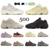 Uomo Donna 500 Scarpe casual Granito Marrone Argilla Mesh Utilità di alta qualità nera Pietra Soft Vision Bone White Blush Ash Grey nuove scarpe da ginnastica 500 Scarpe da corsa firmate