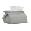 Tissue Boxen Servietten Leder Tissue Box Auto Tissue Box Home Wohnzimmer Dekoration Schlafzimmer Küche Desktop Nordic Große Aufbewahrungsbox Serviettenhalter Z0505