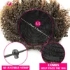 Chignons Afro Kinky Curly Ponytail Synthetic Drawstring Chignon Bun Hairpiece For Women Updo Clip in Hair Puff Extension Golden Beauty 230504